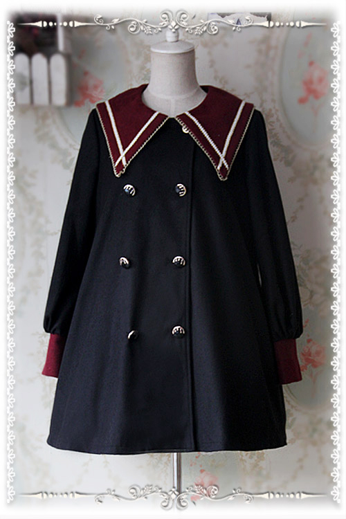 College School Style Sharp Collar Infanta Lolita Coat
