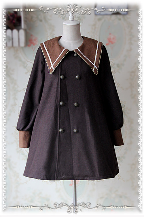 College School Style Sharp Collar Infanta Lolita Coat