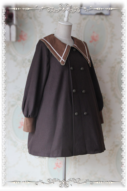 College School Style Sharp Collar Infanta Lolita Coat