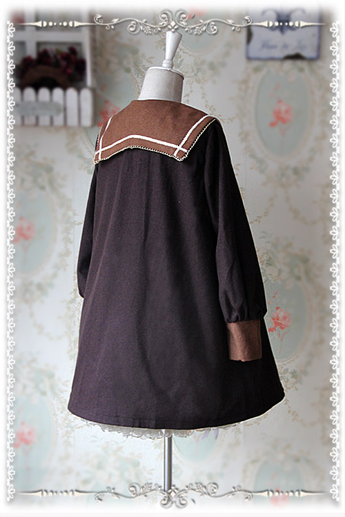 College School Style Sharp Collar Infanta Lolita Coat