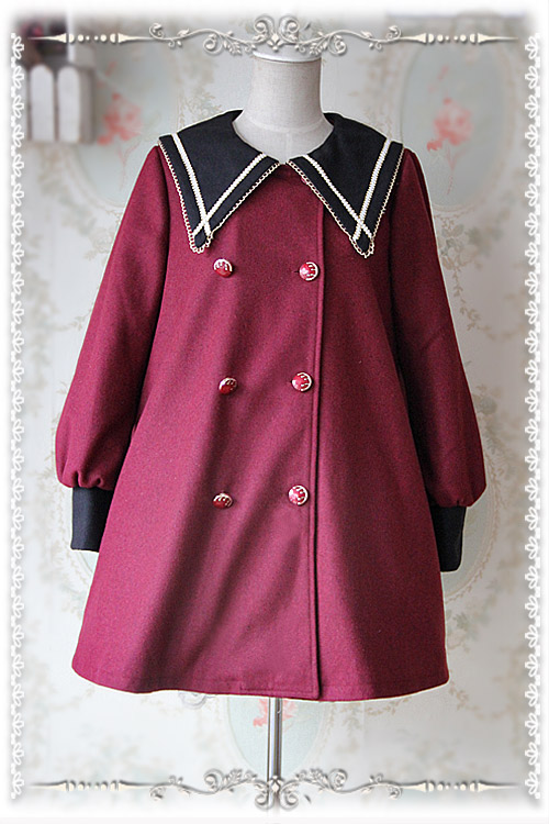 College School Style Sharp Collar Infanta Lolita Coat