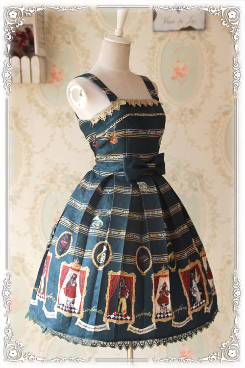 Symphony Thickening Jacquard Infanta Lolita Jumper Dress