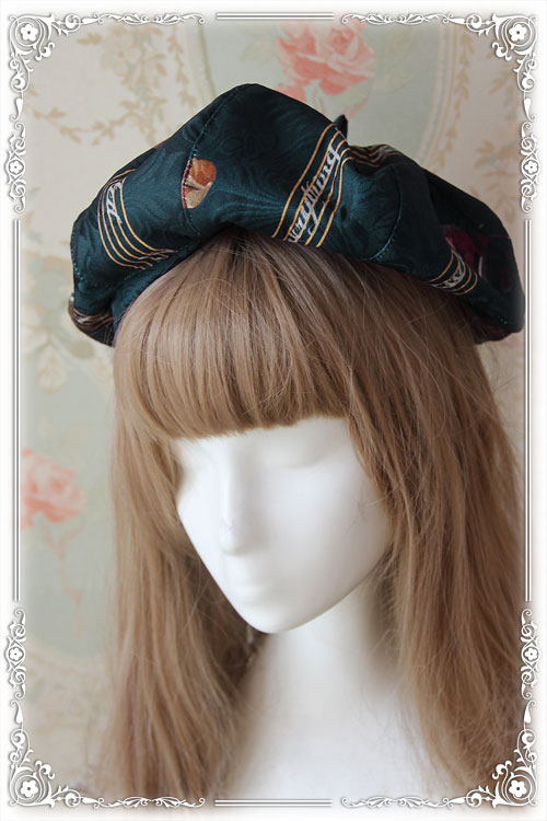 Symphony Thickening Jacquard Infanta Lolita Beret