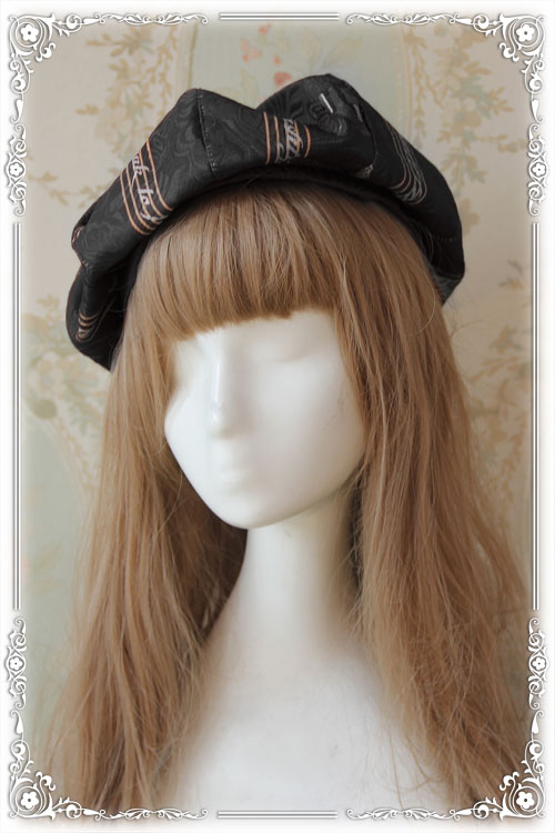 Symphony Thickening Jacquard Infanta Lolita Beret