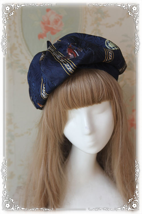 Symphony Thickening Jacquard Infanta Lolita Beret