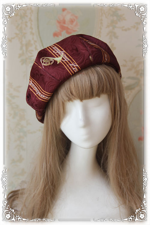 Symphony Thickening Jacquard Infanta Lolita Beret