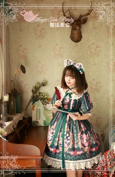 Flower fairy Magic Tea Party Lolita OP Dress