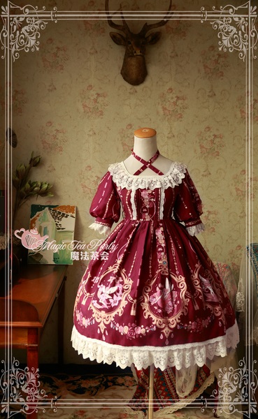 Flower fairy Magic Tea Party Lolita OP Dress