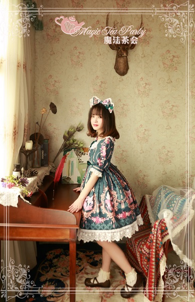 Flower fairy Magic Tea Party Lolita OP Dress