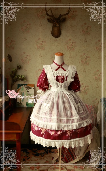 Flower fairy Magic Tea Party Lolita Match Apron