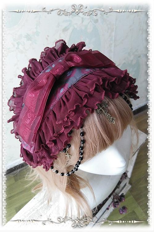 Elaphurus Forest Gorgeous Infanta Lolita Headband with Beadchain