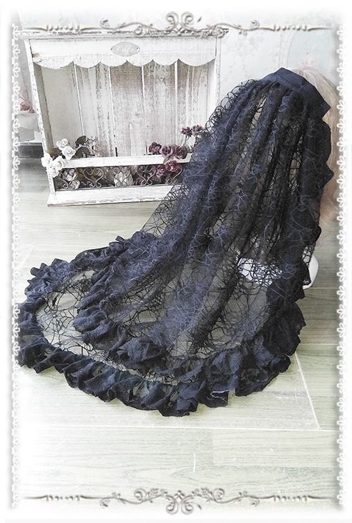 Elaphurus Forest Gorgeous Infanta Lolita Veil(Double Layers)