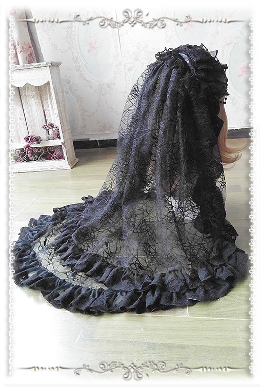 Elaphurus Forest Gorgeous Infanta Lolita Veil(Double Layers)