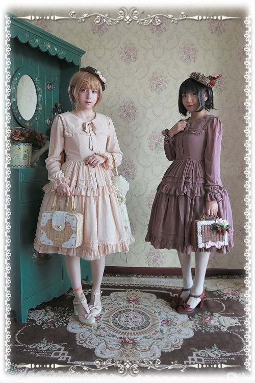 Lily Chiffon Long Sleeves Infanta Lolita OP Dress