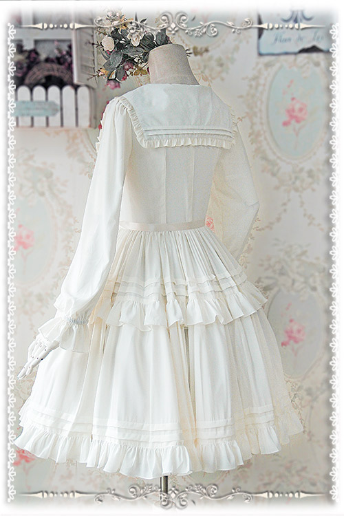 Lily Chiffon Long Sleeves Infanta Lolita OP Dress