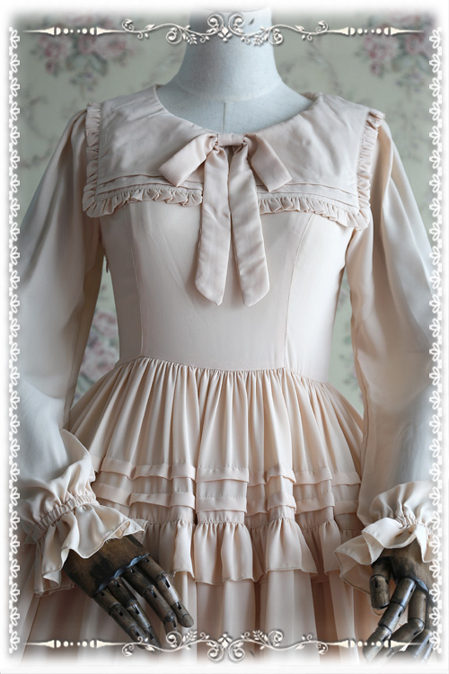 Lily Chiffon Long Sleeves Infanta Lolita OP Dress