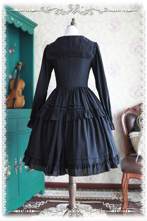 Lily Chiffon Long Sleeves Infanta Lolita OP Dress