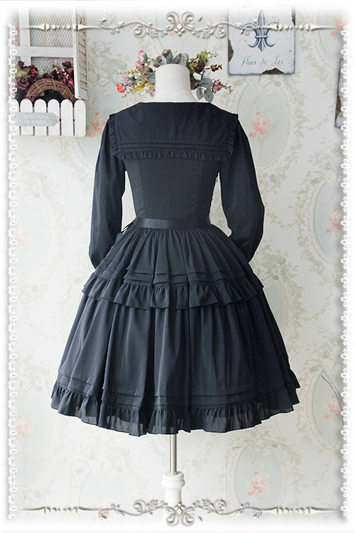 Lily Chiffon Long Sleeves Infanta Lolita OP Dress