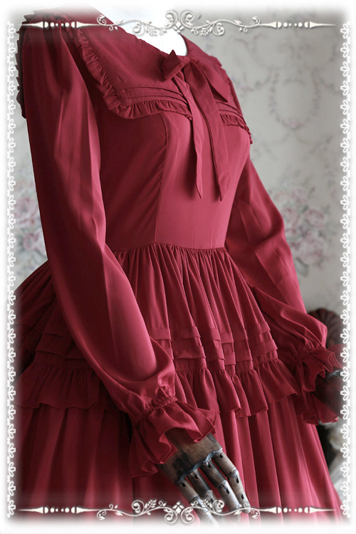 Lily Chiffon Long Sleeves Infanta Lolita OP Dress