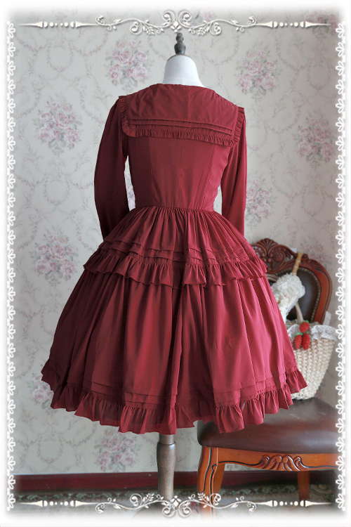 Lily Chiffon Long Sleeves Infanta Lolita OP Dress