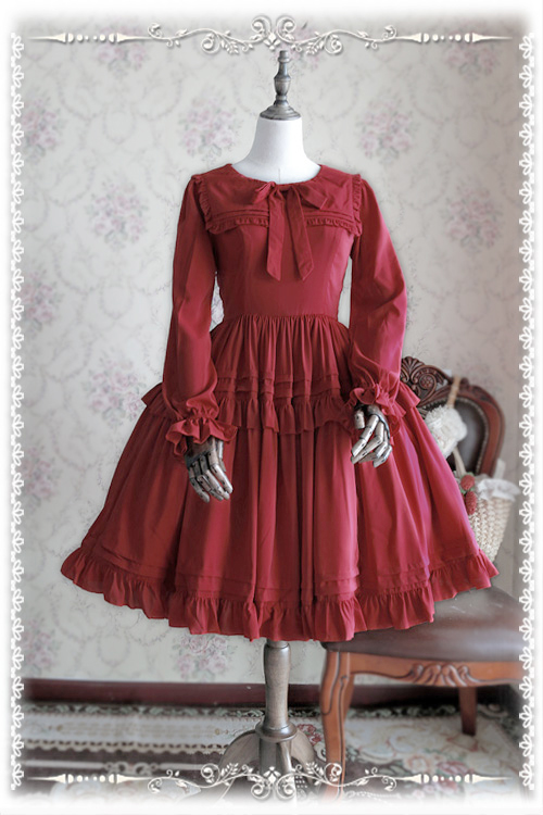 Lily Chiffon Long Sleeves Infanta Lolita OP Dress