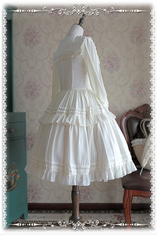 Lily Chiffon Long Sleeves Infanta Lolita OP Dress