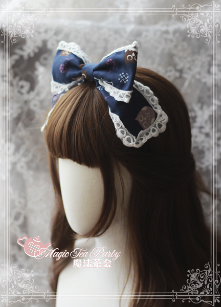 Lovely Owl Sweet Printed Magic Tea Party Lolita Headbow