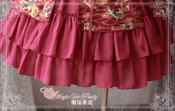 Upeneus Gold stamping Qi Magic Tea Party Lolita OP Dress