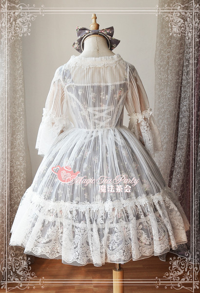 Summer Fragrance Lace Hime Sleeves Magic Tea Party Lolita Surface Layer Dress