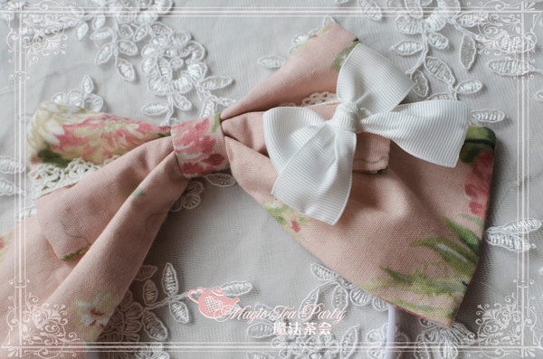 Freya Flower Print Magic Tea Party Lolita Headbow