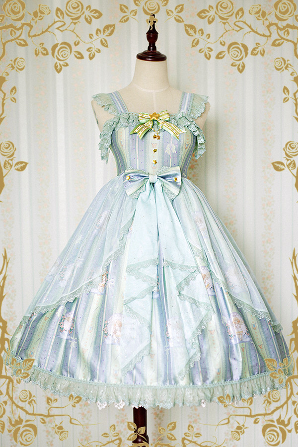 The Little Angel Singing Blessing Poem Sweet Strawberry Witch Lolita JSK