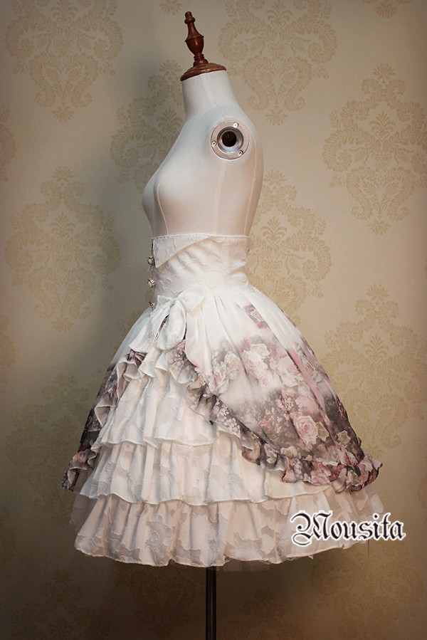 Rose Garden High Waisted Mousita Lolita Skirt Dress SK