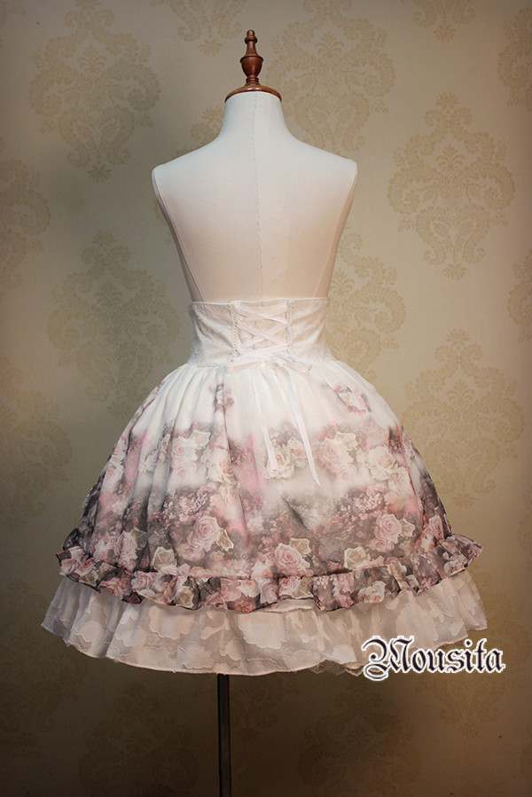 Rose Garden High Waisted Mousita Lolita Skirt Dress SK