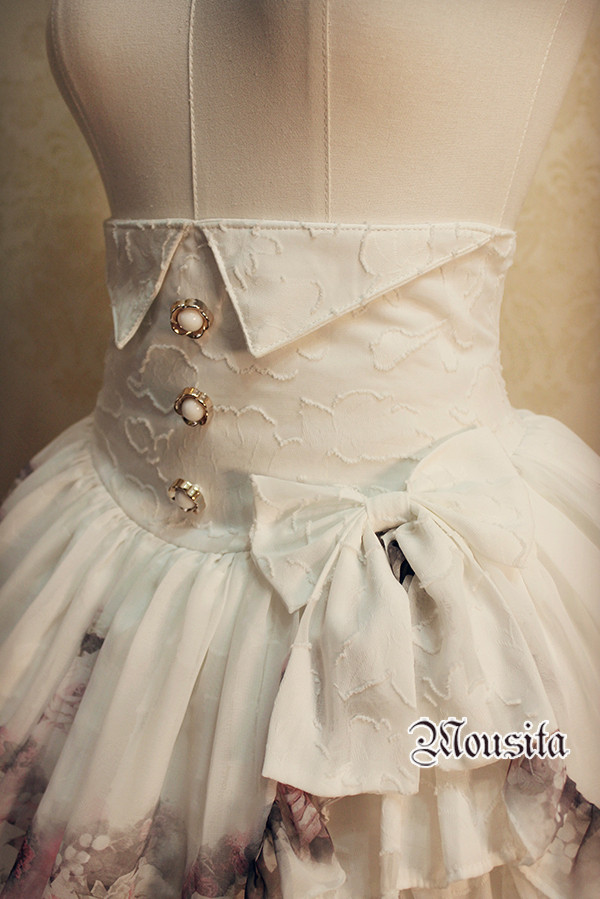 Rose Garden High Waisted Mousita Lolita Skirt Dress SK
