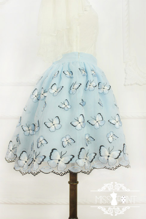 Dream of the Butterfly Sweet Babydoll Style Embroidery Miss Point Lolita Pettiskirt