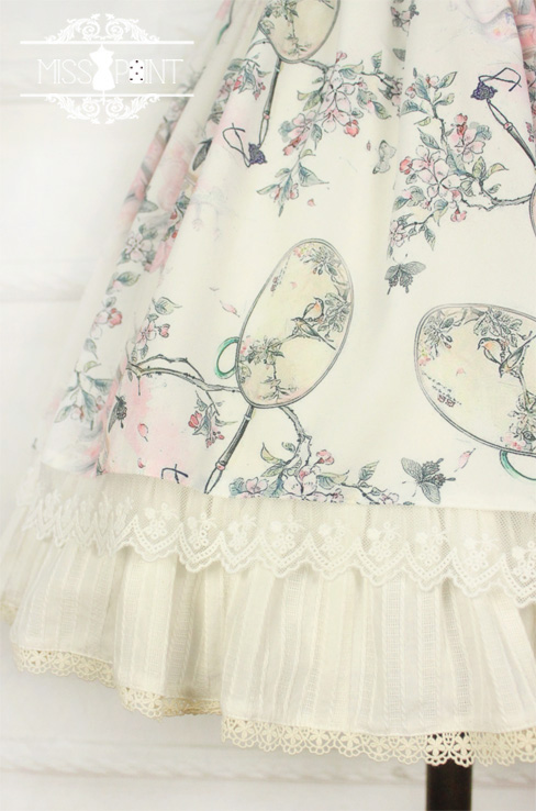 Interrupted Dream in the Garden Qi Miss Point Lolita OP Dress with Front Open Design