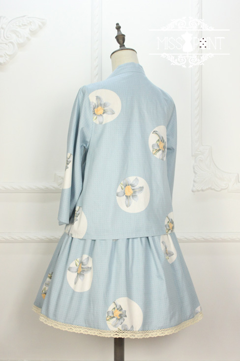 Elegant Lily Printed Miss Point Lolita Skirt Short Version