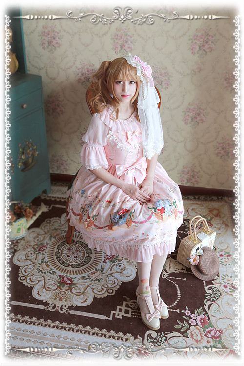 The Little Mermaid Infanta Lolita Printed JSK