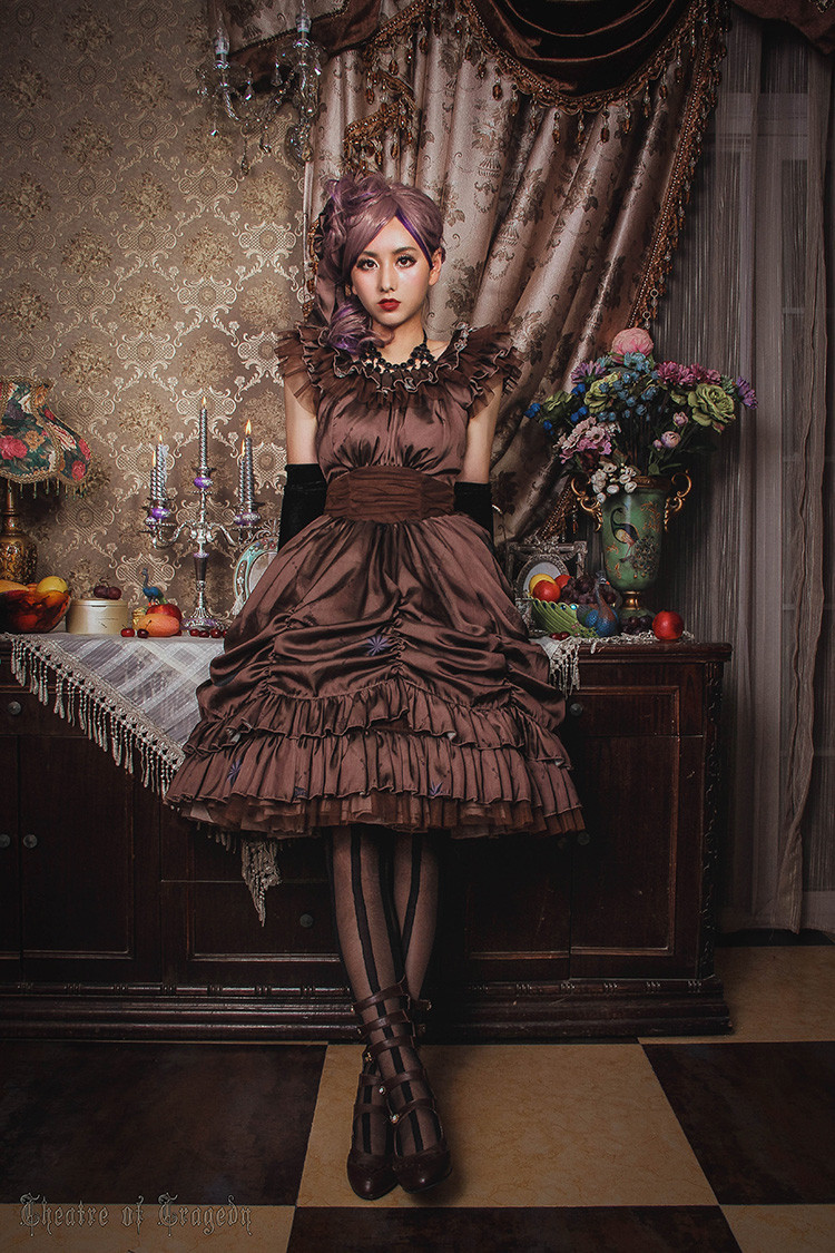 Elegy Gothic Classical Puppets Lolita Jumper Dress Short Version