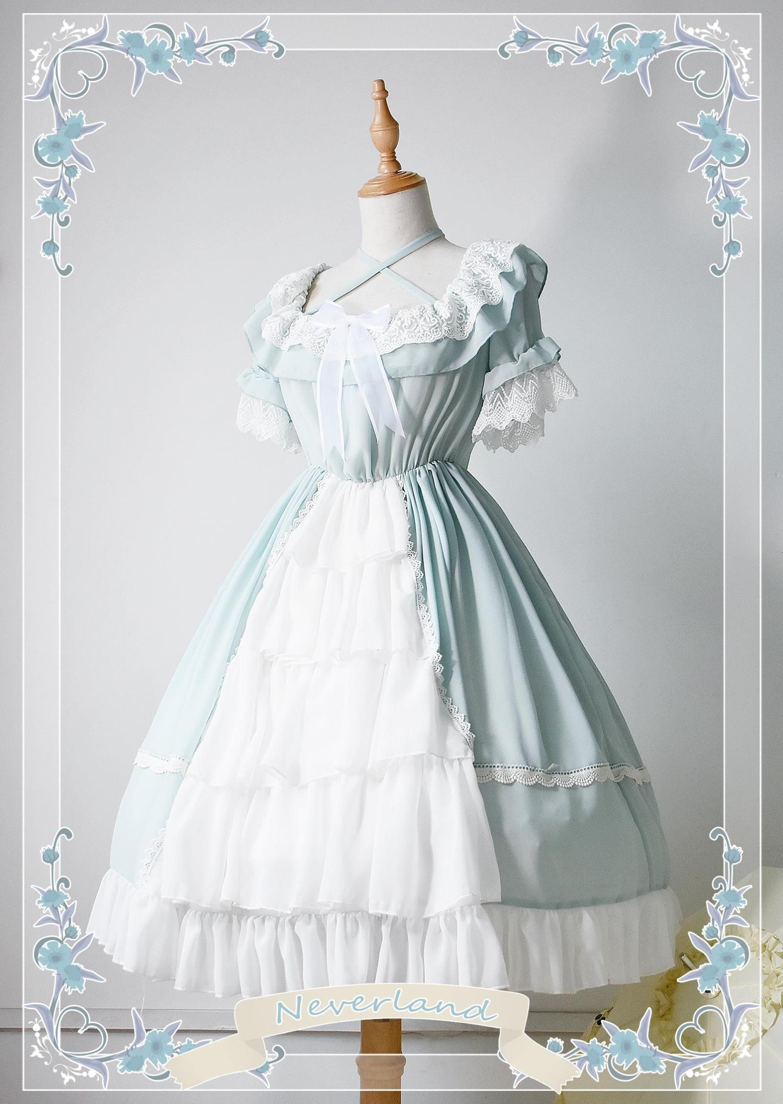 Colorful Fairy Tales- Open Front Design Neverland Lolita OP Dress