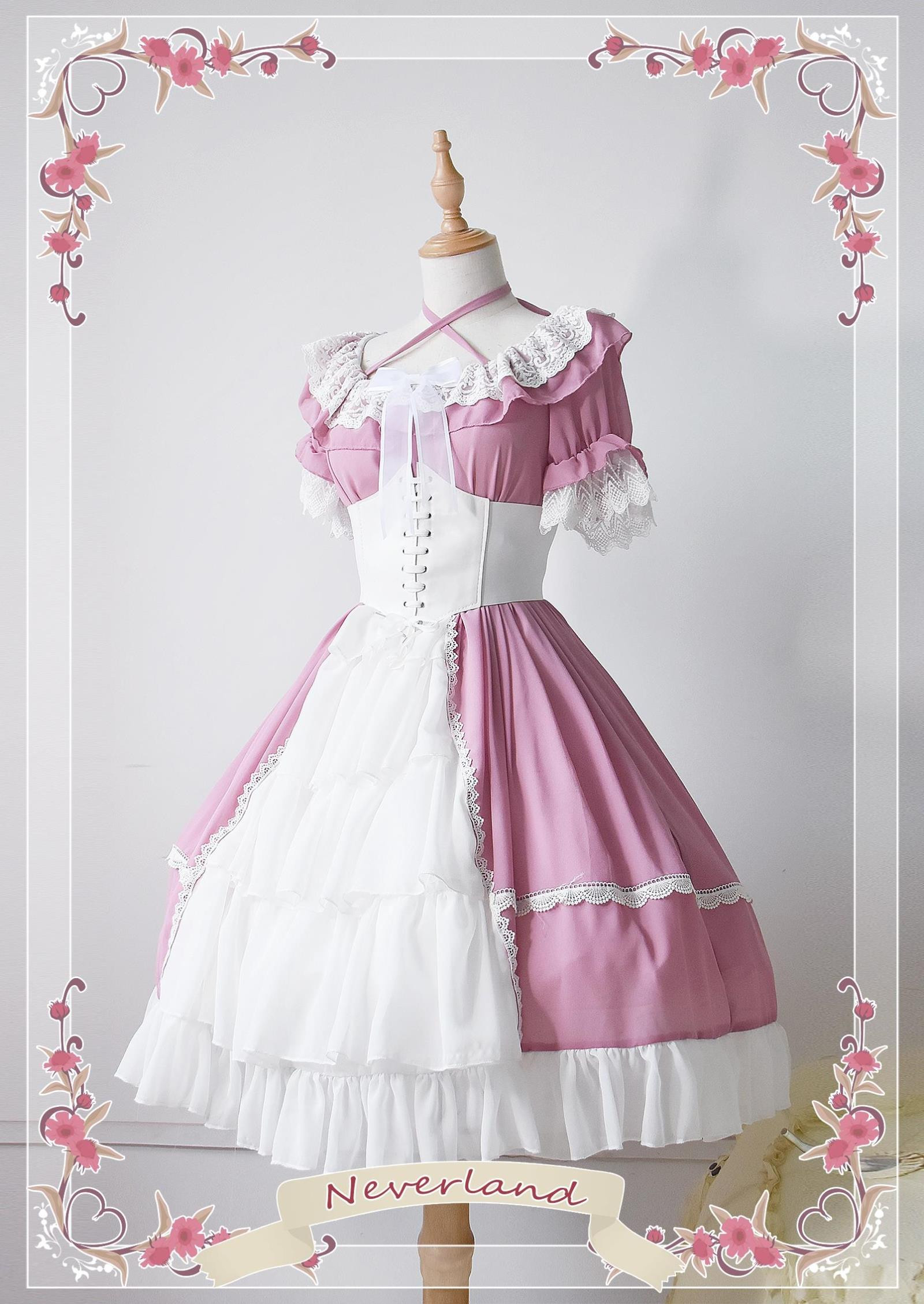 Colorful Fairy Tales- Open Front Design Neverland Lolita OP Dress