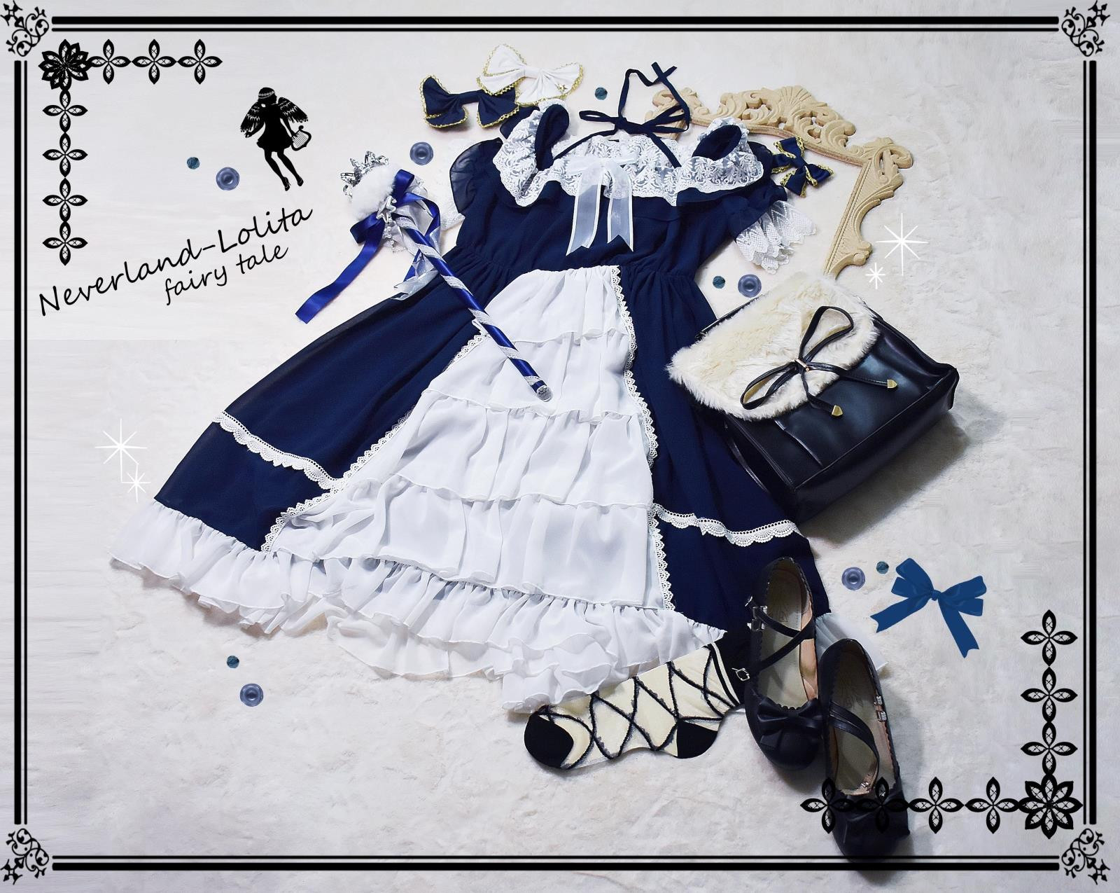 Colorful Fairy Tales- Open Front Design Neverland Lolita OP Dress