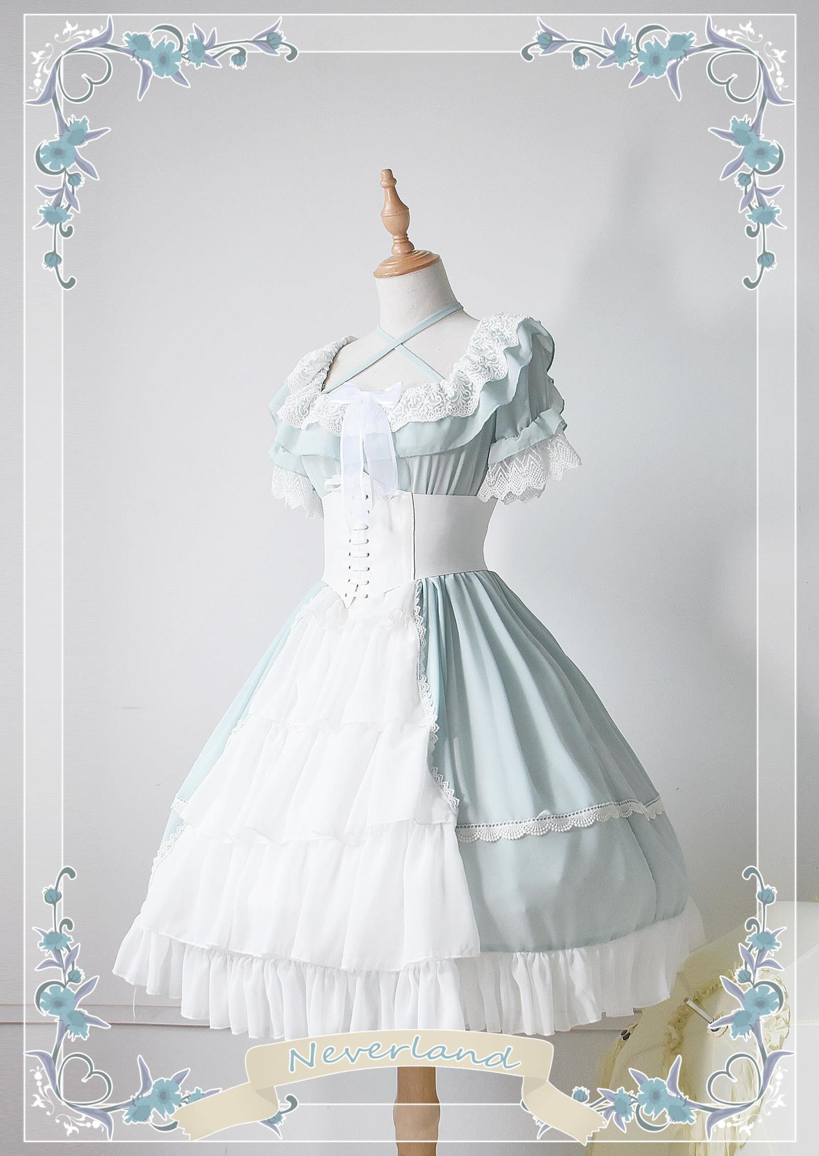 Colorful Fairy Tales- Open Front Design Neverland Lolita OP Dress