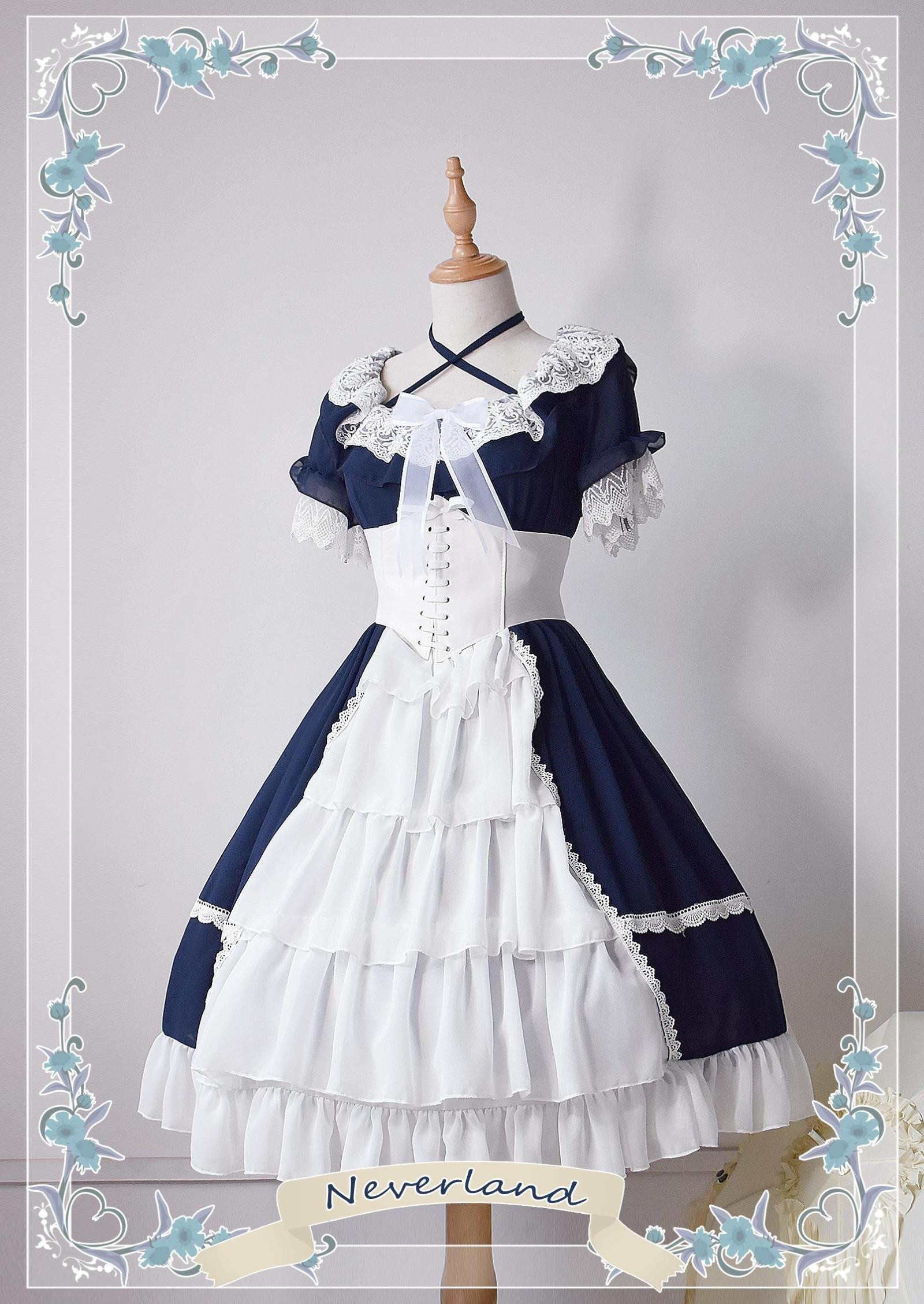 Colorful Fairy Tales- Open Front Design Neverland Lolita OP Dress