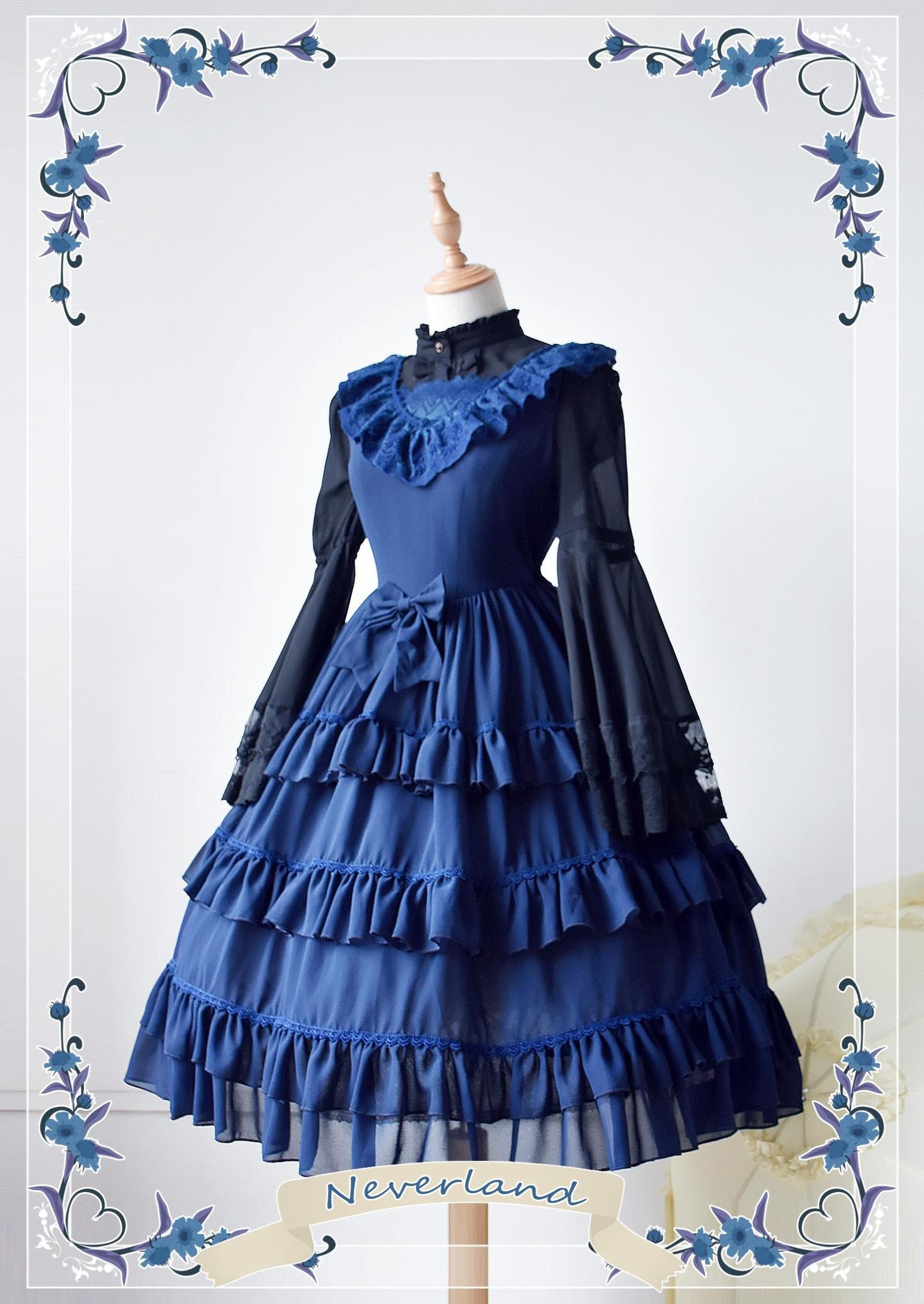 Colorful Fairy Tales Chiffon Tailored Neverland Lolita Jumper Dress