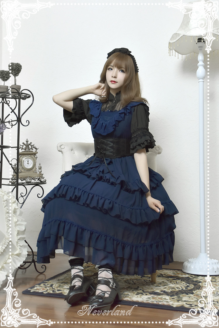 Colorful Fairy Tales Chiffon Tailored Neverland Lolita Jumper Dress