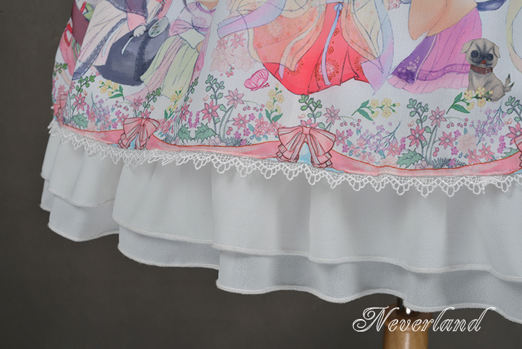 Chinese Cats\' Garden Party Neverland Lolita JSK