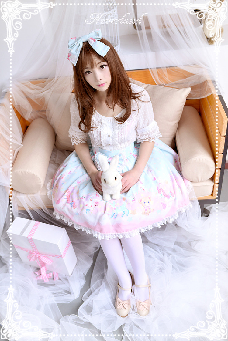 Candyland- Sweet Normal Waist Neverland Lolita Skirt