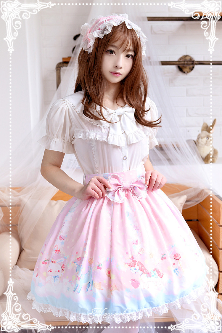 Candyland- Sweet Normal Waist Neverland Lolita Skirt