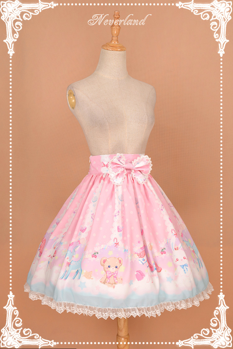 Candyland- Sweet Normal Waist Neverland Lolita Skirt
